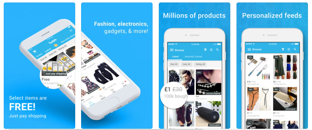 develop a Mobile Shopping app like Wish