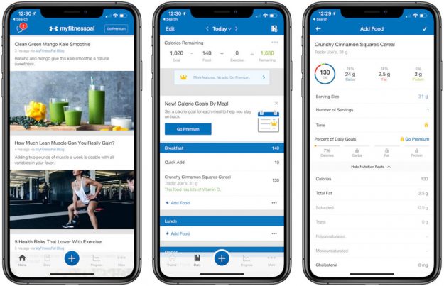 myfitnesspal premium cost 2020