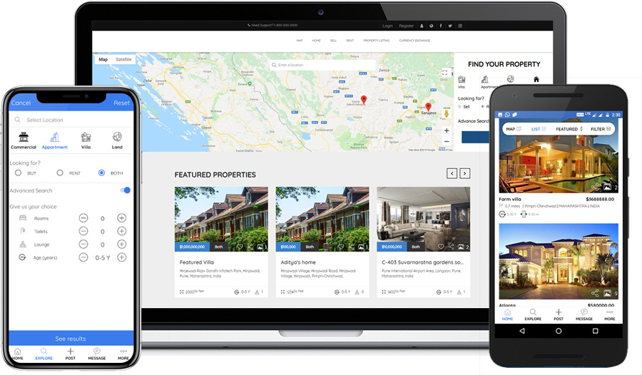 Zillow like Real Estate mobile app Development Company