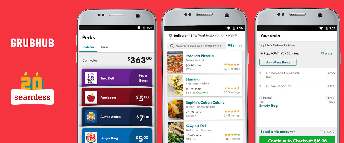 How Much Cost To Develop Food Delivery App Like Grubhub, Seamless