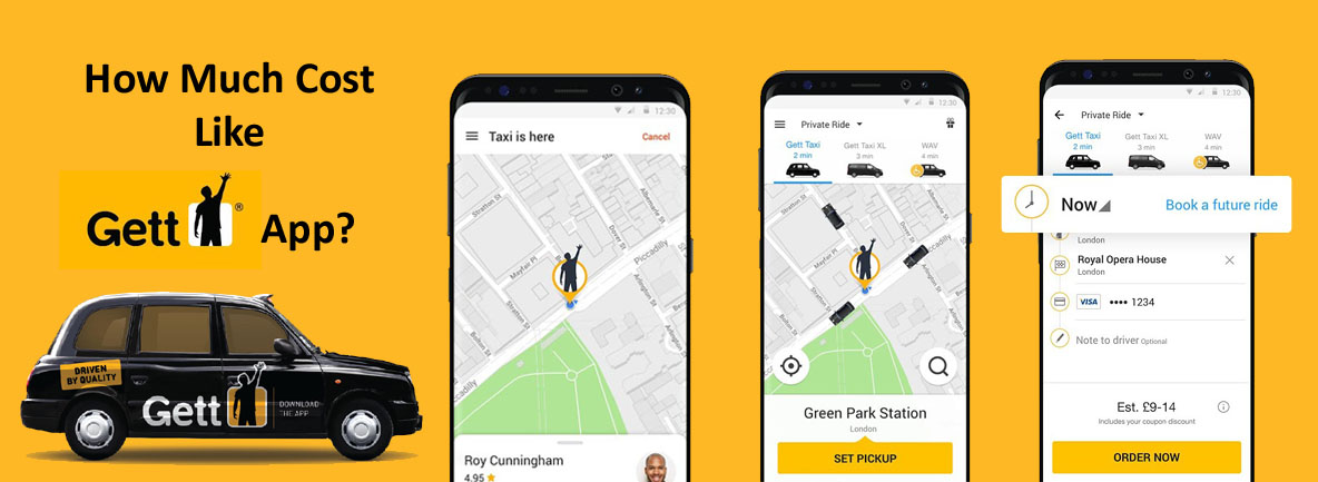 Taxi Booking App Like Gett Cost